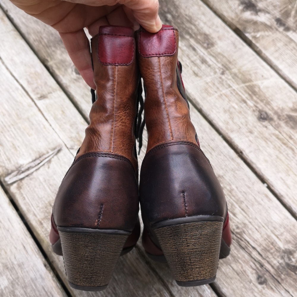 Remonte Leather Ankle Boots Size 39 - Picture 8 of 16